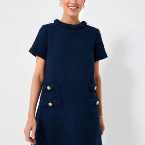 Tuckernuck Navy Tweed Jackie Dress